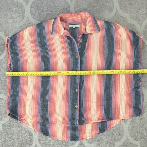 Rip Curl Blue and Red Striped Fabric - Picture 12 of 13